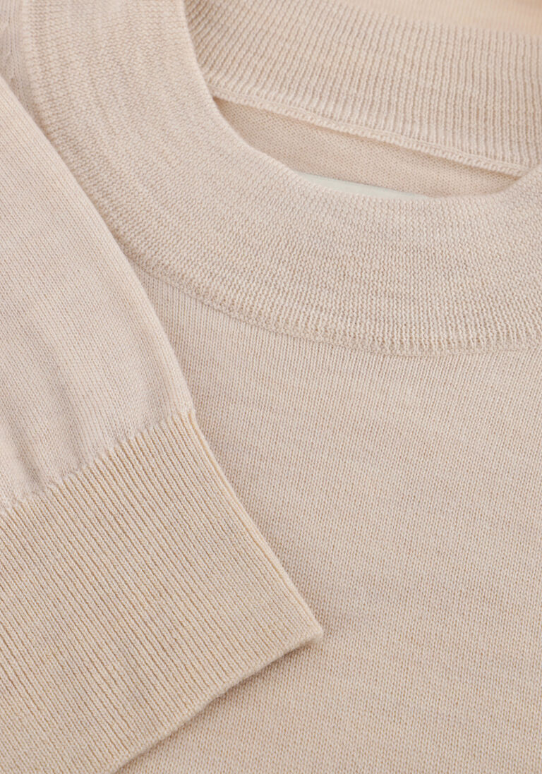 beige stefano lauran trui turtle