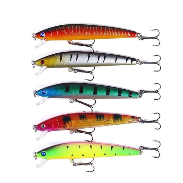 43-paks fiskeslukwobbler, Minnow blandet