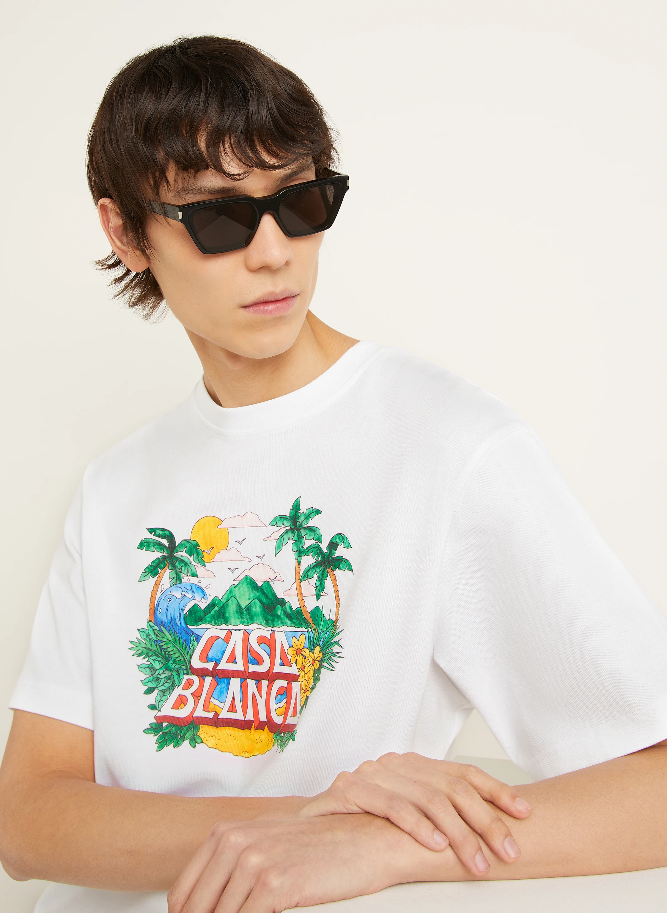 Casablanca T-Shirt CASA BEACH WAVE
