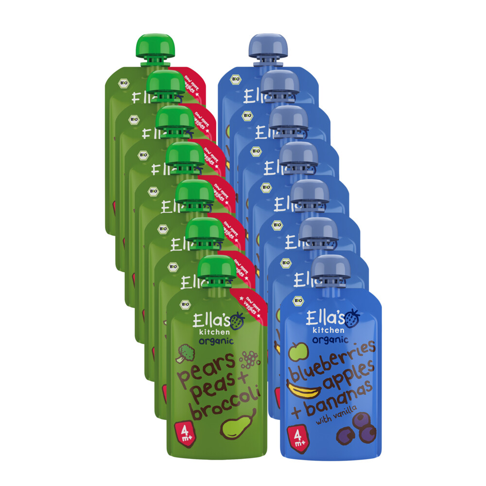 Ella's kitchen 14 stuks Knijpzakjes 4+m Pakket