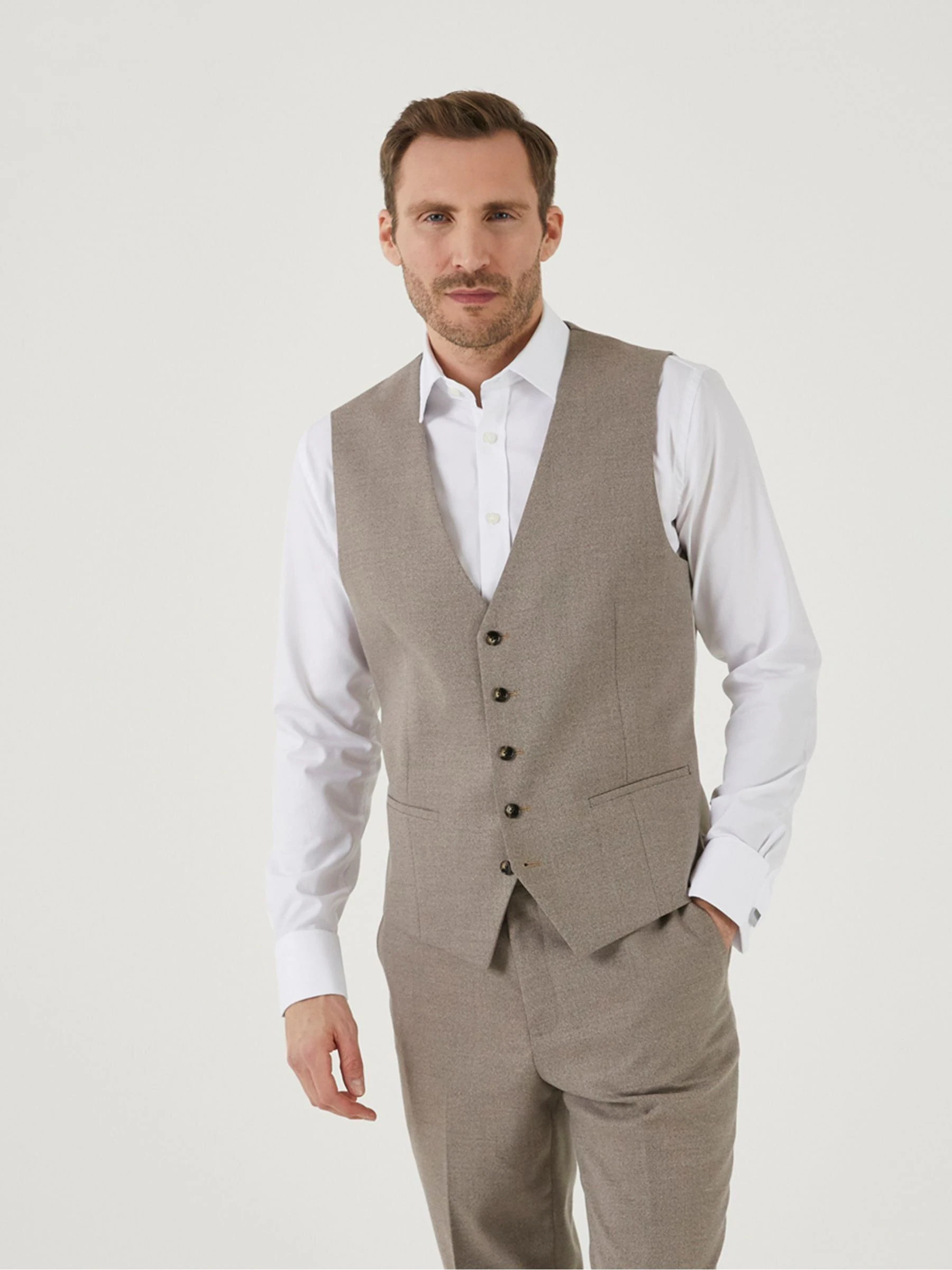 Skopes Jodrell Marl Tweed tailored fit gilet