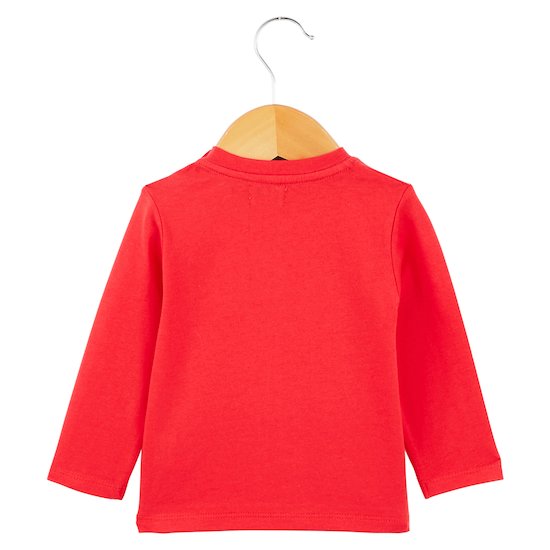 T-shirt manches longues Wild Brooklyn   Rouge starlette        6 mois   de               Nano & nanette