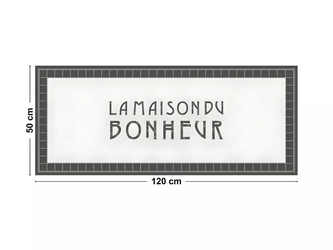 Tapis Vinyle Médium l 50xL120cm - Tesselle - Vinyle