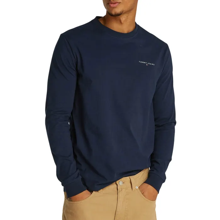 Tommy Hilfiger Slim Linear Chest Logo Longsleeve Shirt Heren