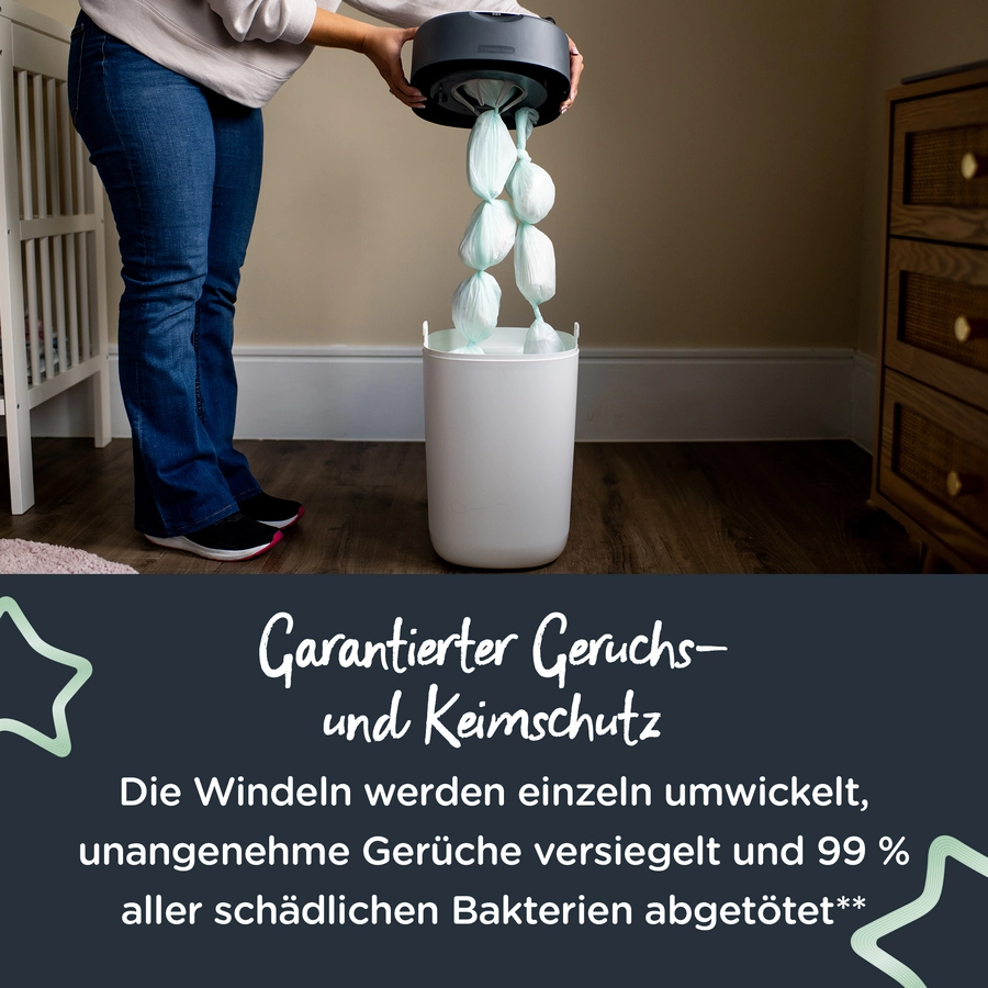 Tommee Tippee Nachfüllkassette für Twist & Click Advanced Windeleimer 12er Set