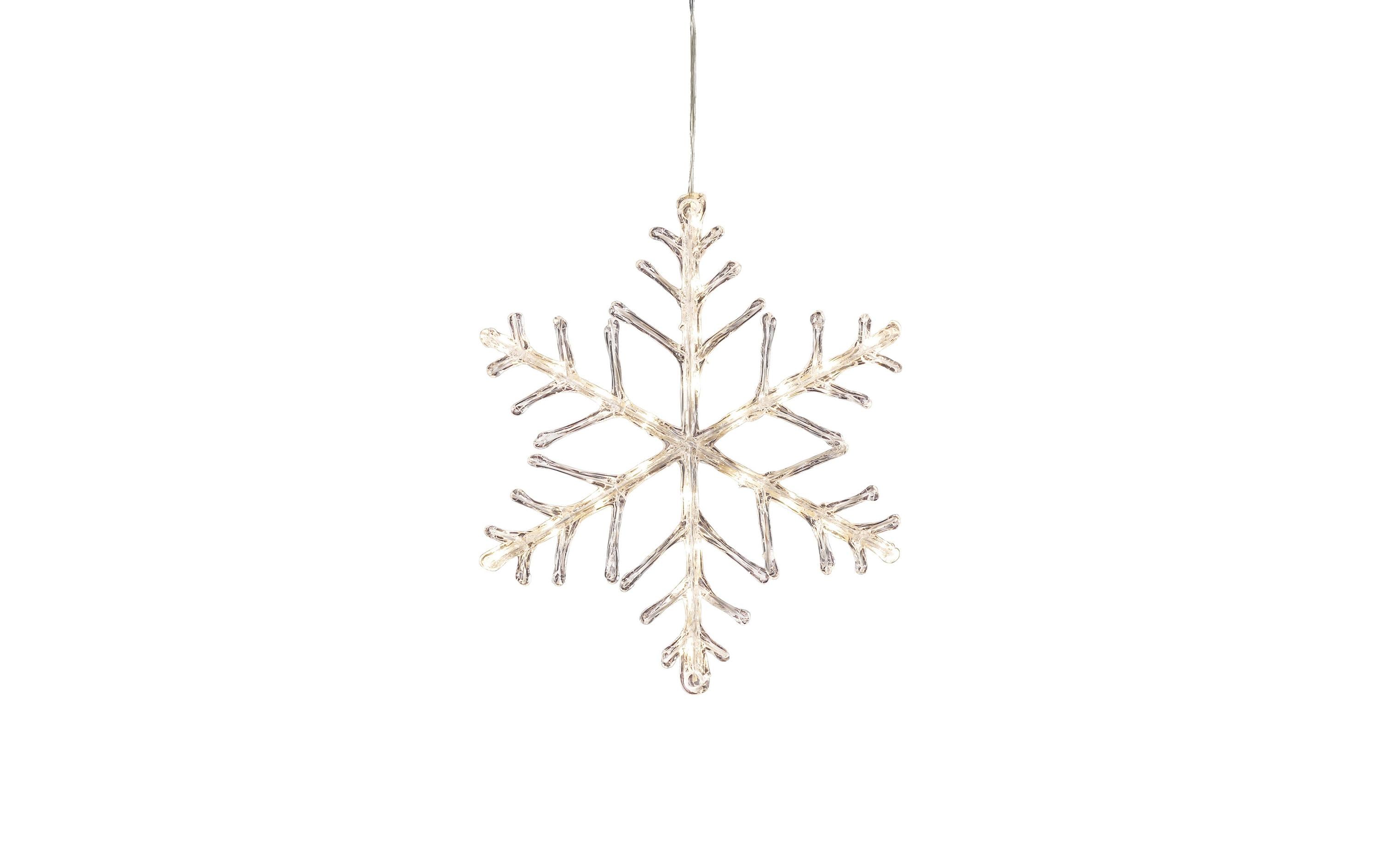 Fensterhänger Acryl-Schneeflocke, Ø 40 cmLED Weihnachtsdekoration Schneeflocke