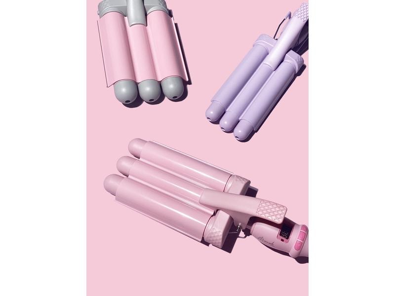 Mermade Welleneisen Cutie Waver 22 mm, Lila Dreifaches Welleneinsen