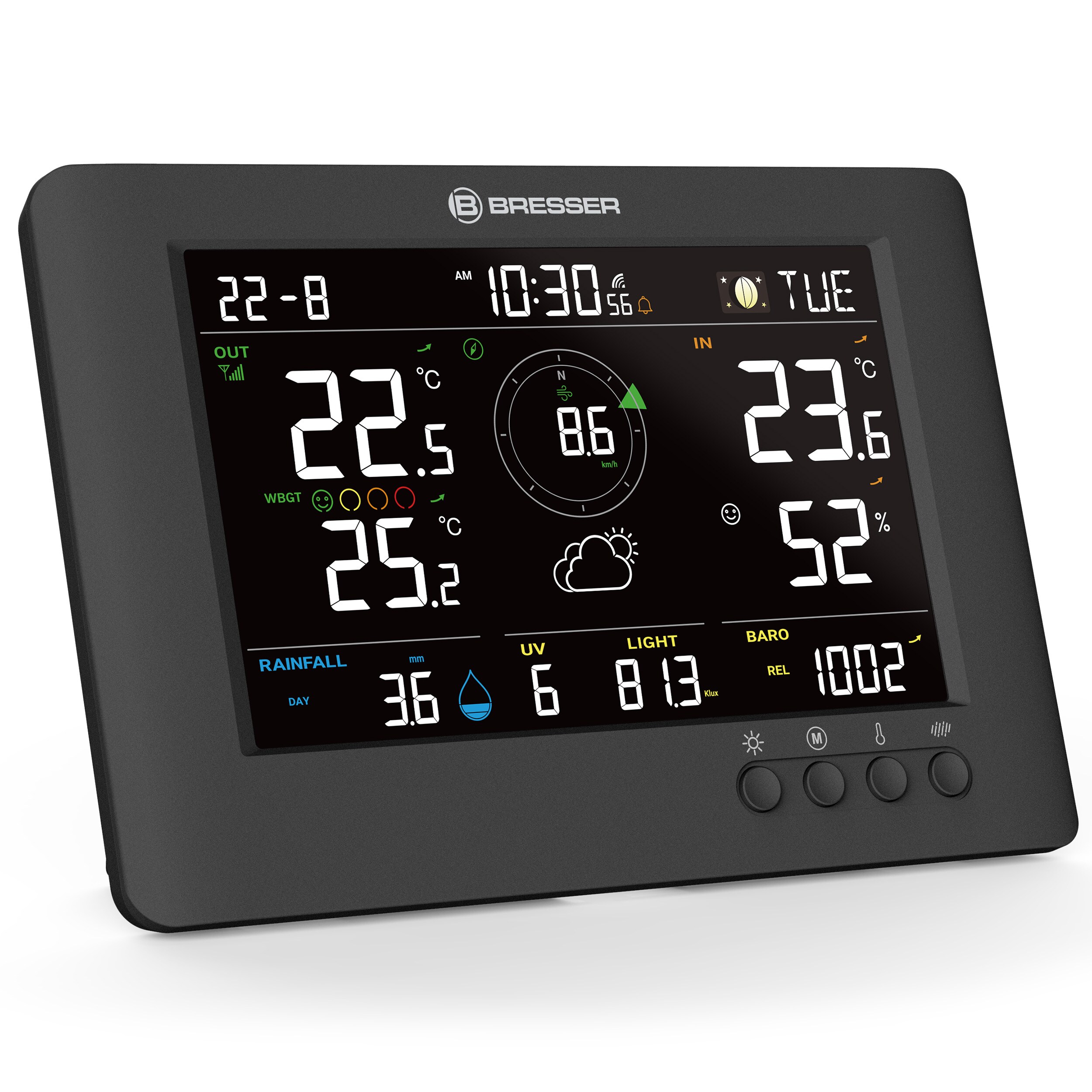BRESSER 8-in-1 ClearViewTB Wetterstation