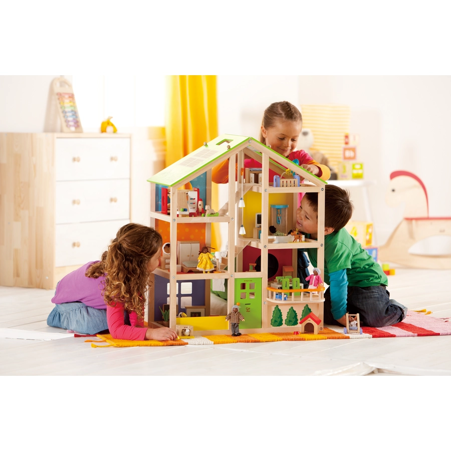 Hape Vier-Jahreszeiten-Haus, möbliert 35tlg.