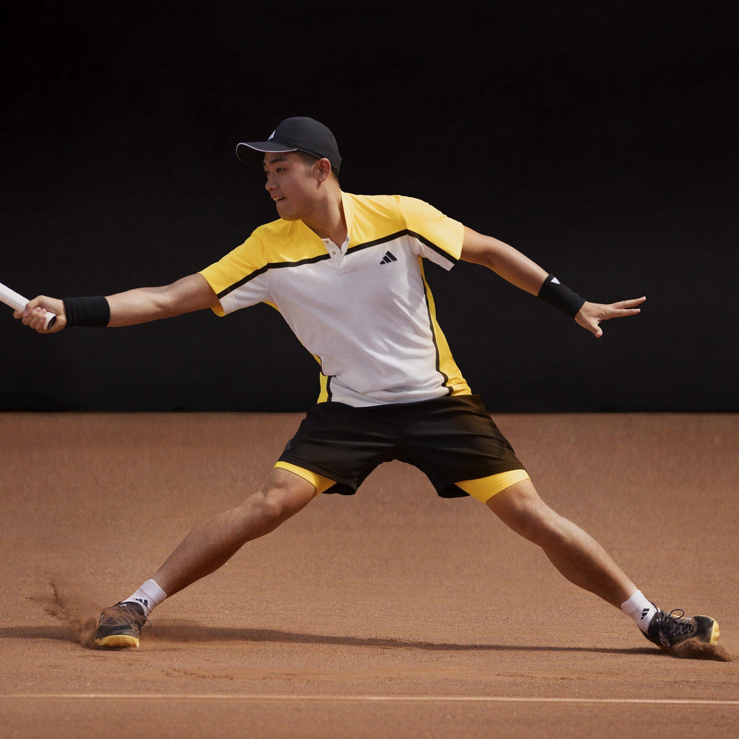 adidas Tennis HEAT.RDY Pro FreeLift Henley Polo Shirt Mens