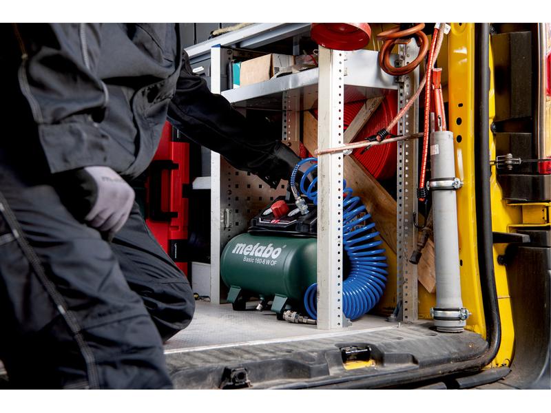 Metabo Kompressor BASIC 160-6 W OF Handlicher 6-Liter-Kompressor mit leistungsstarkem Motor