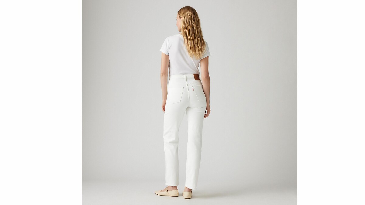 Calça jeans Levi's Ribcage reta até o tornozelo