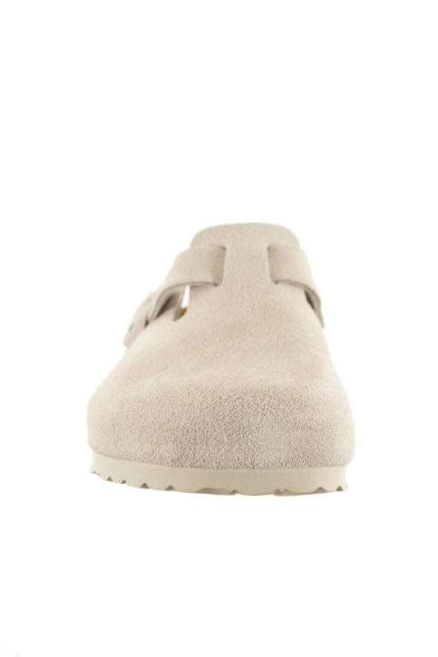Sandales - nu-pieds birkenstock boston leve regular modern suede antique white