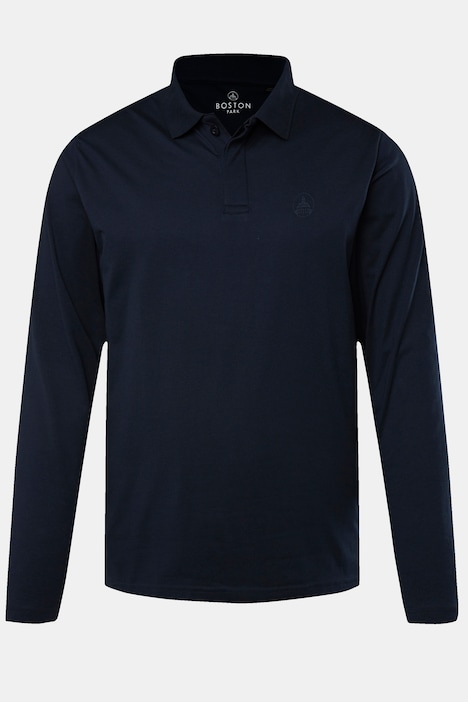 Boston Park Poloshirt, Langarm, verdeckter Buttondown-Kragen, bis 84/86