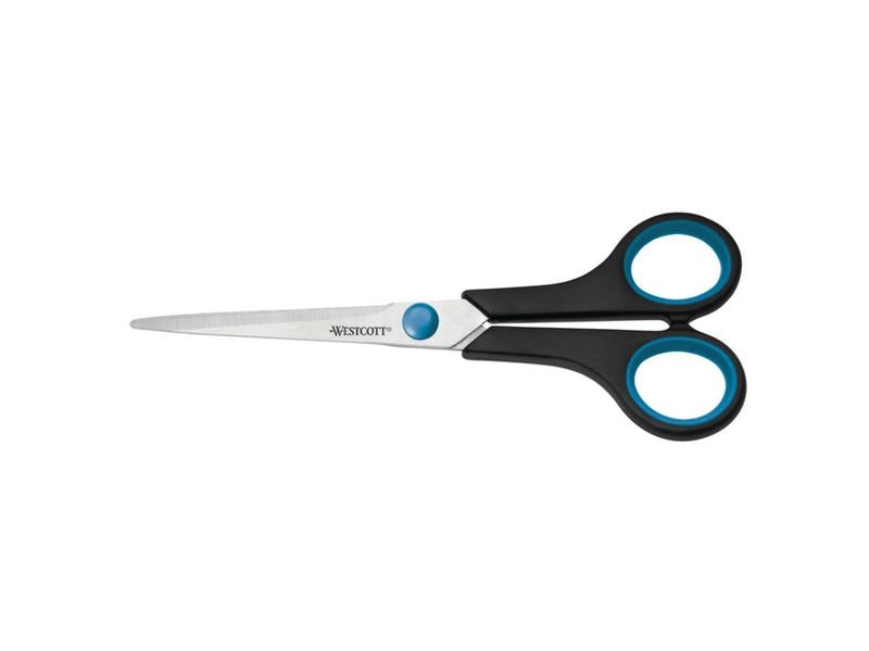 Westcott Schere 18 cm, Rostfreier Stahl, Rechtshänder Komfortable Schere für Rechtshänder