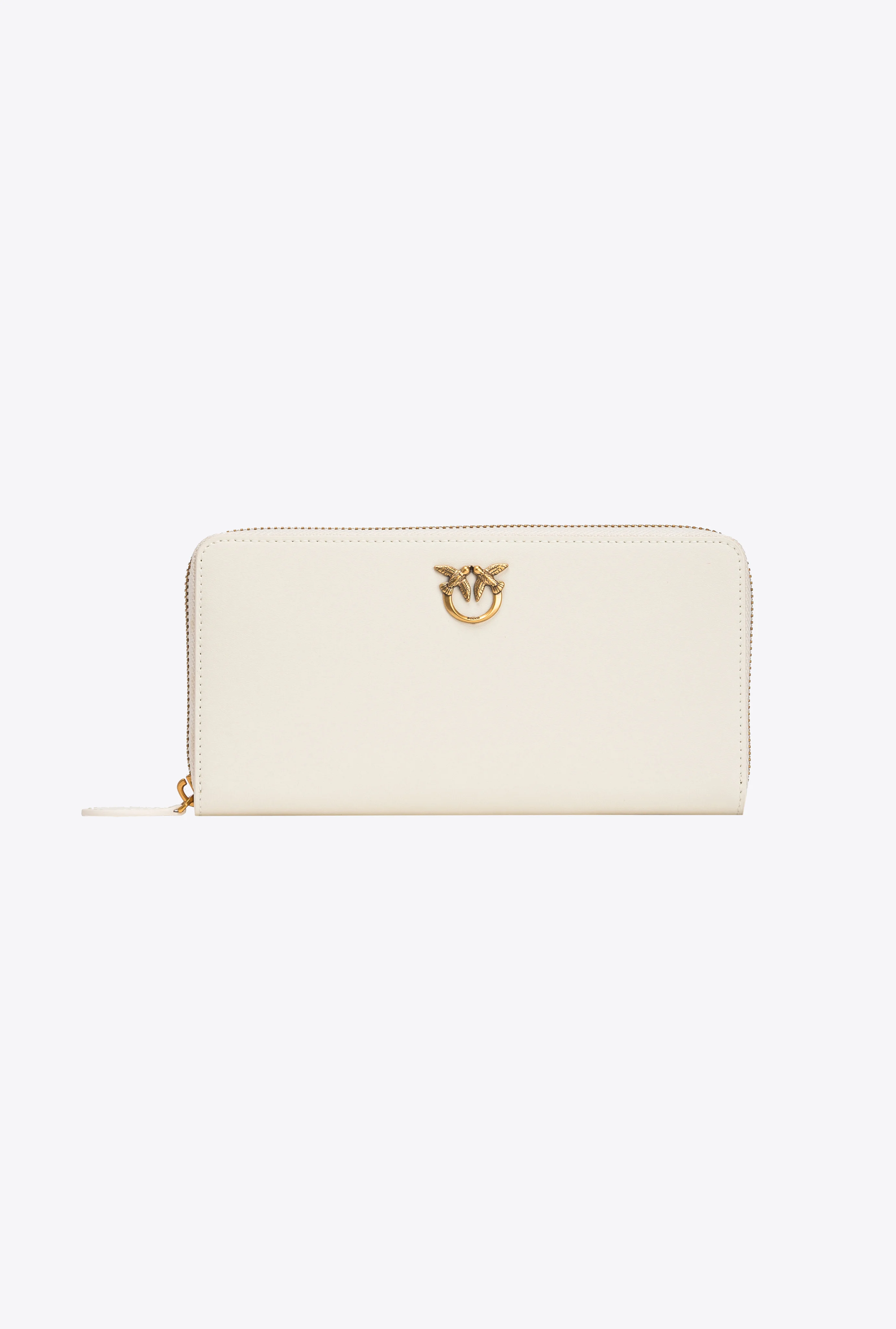 Portefeuille à contour zippé | Blanc