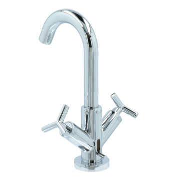 Absolut Post 2-knops wastafelkraan Chroom
