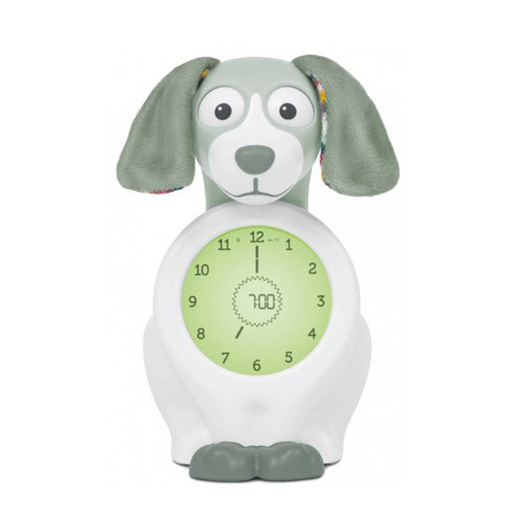 Davy de hond slaaptrainer met uurwerk groen