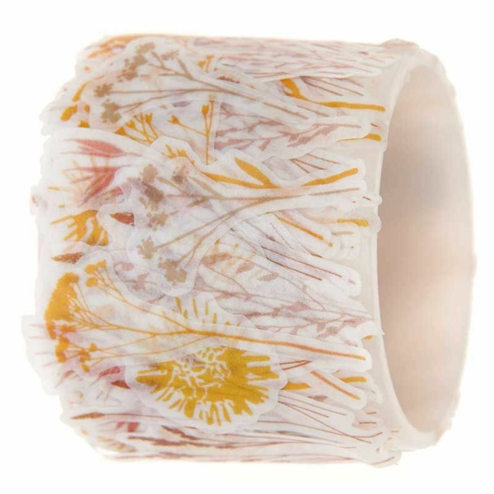 Washi stickers fleurs séchées - 200 pièces