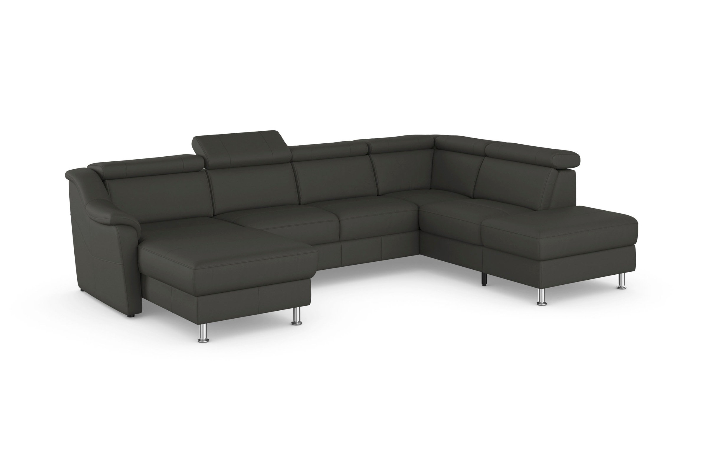 sit&more Wohnlandschaft »Freetown U-Form« Kopfteilverstellung und Federkern, wahlweise mit Bettfunktion
