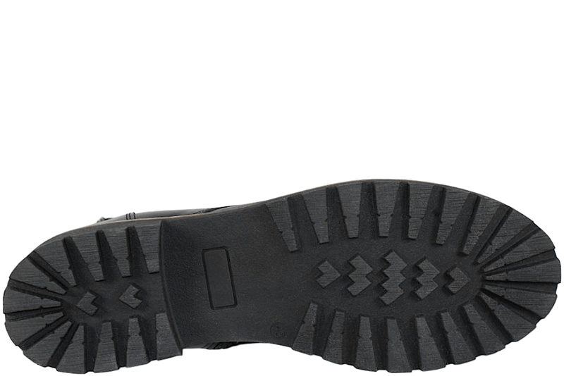 NEW FEET STØVLE I SORT GLAT SKIND