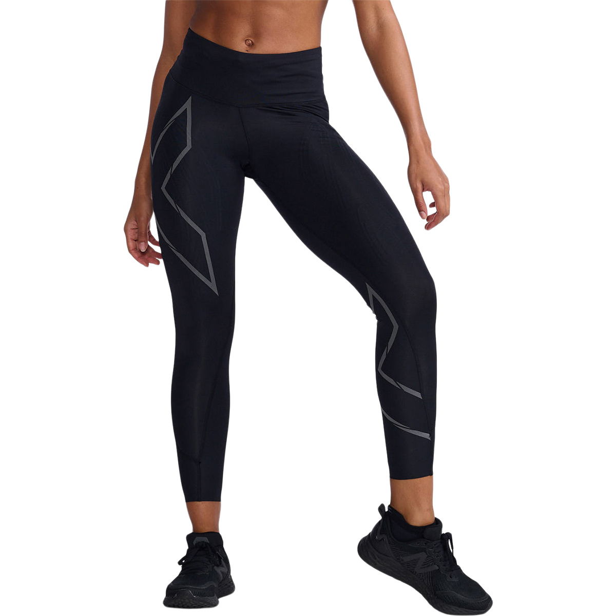 2XU Light Speed Mid-Rise Kompressions Løbetights Dame