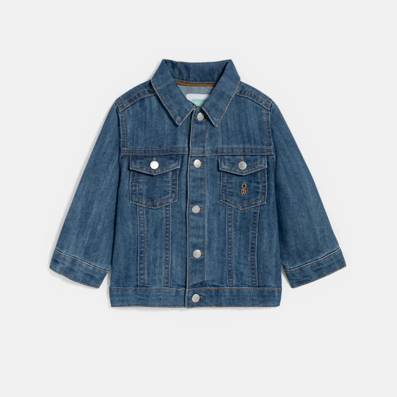 Veste en jean denim bleu bébé garçon Bleu