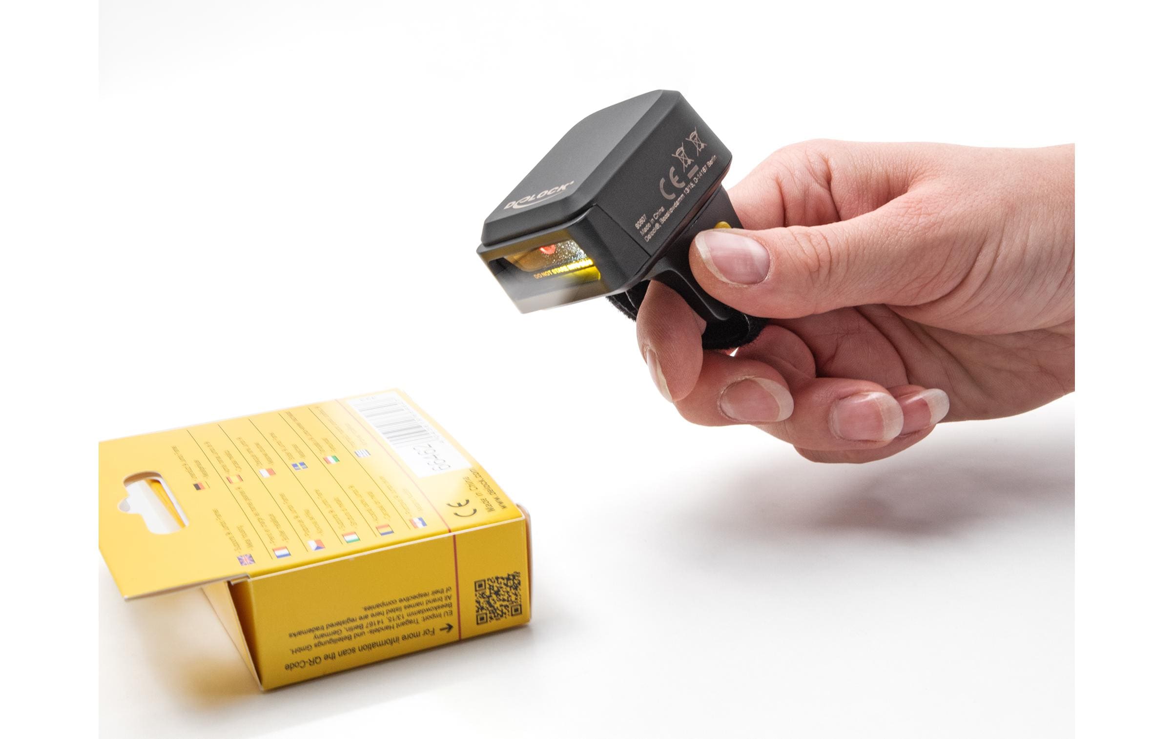 Barcode Scanner 90607<br>Barcode-Scanner mit hoher Übertragungsreichweite via 2.4 GHz oder Bluetooth