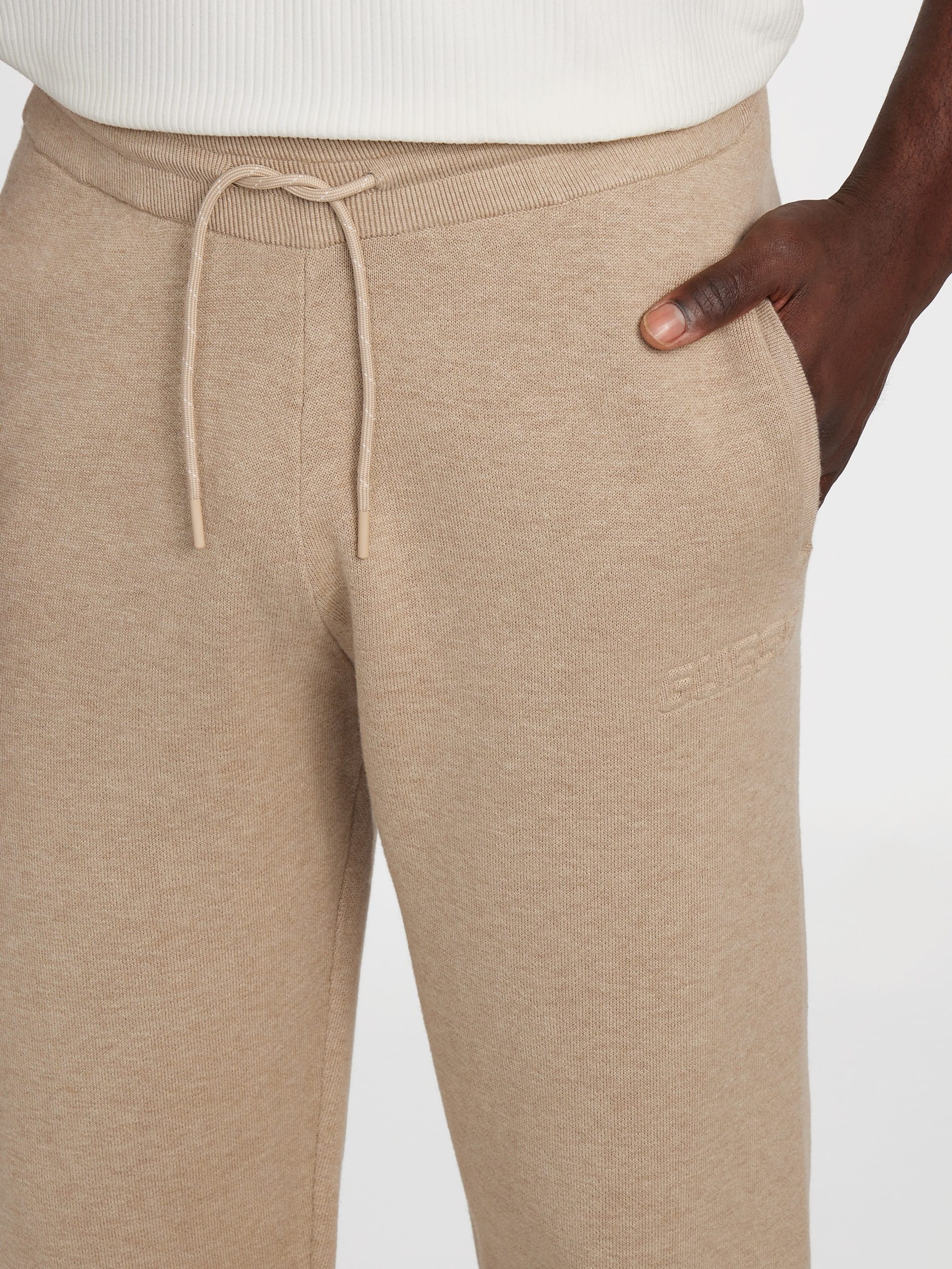 Calça Jogger com Punho em Tecido Yaki Terry