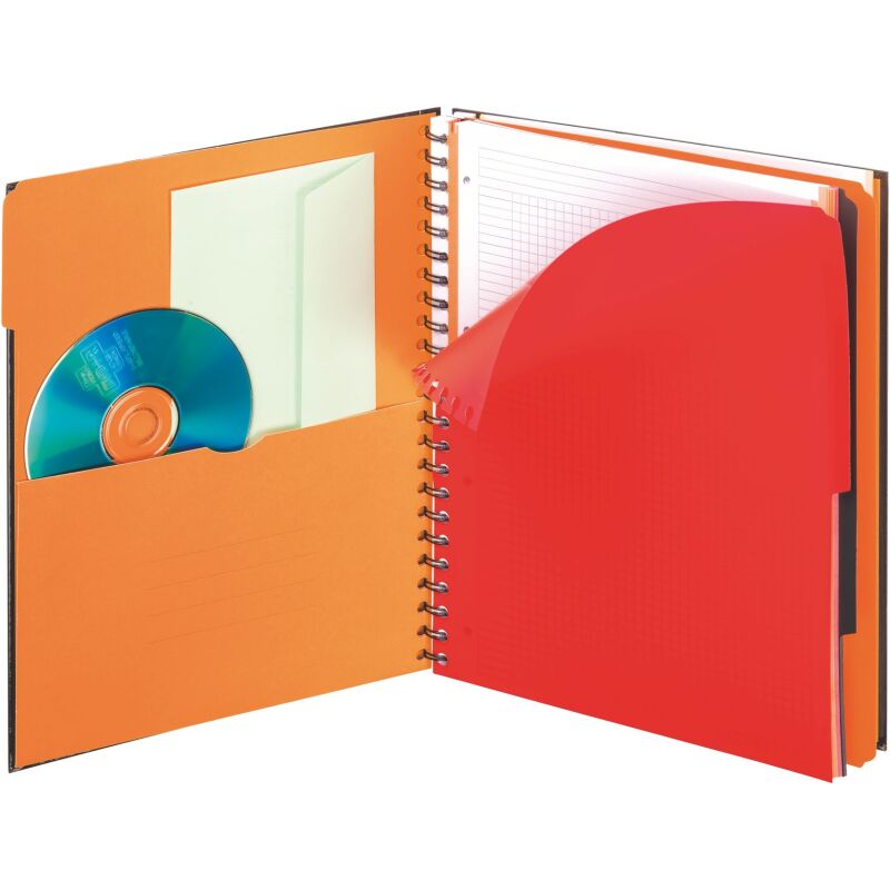 Cahier spirale Filingbook Oxford International A+ 23,3 x 29,8 cm - perforé 4 trous - petits carreaux - 200 pages