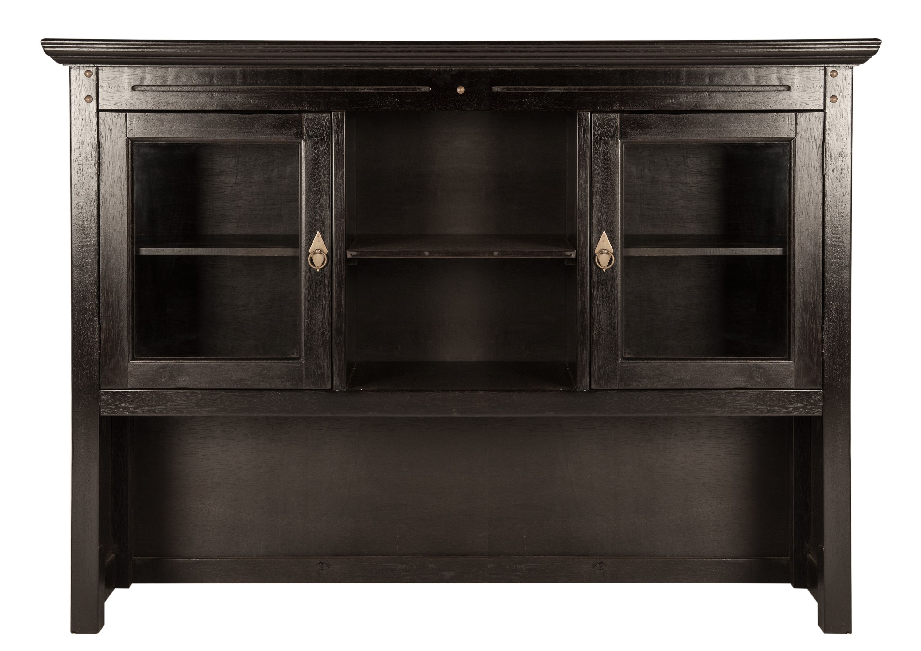 Buffetaufsatz Akazie massiv Wohnzimmerschrank Buffetschrank Schrank Aufsatz