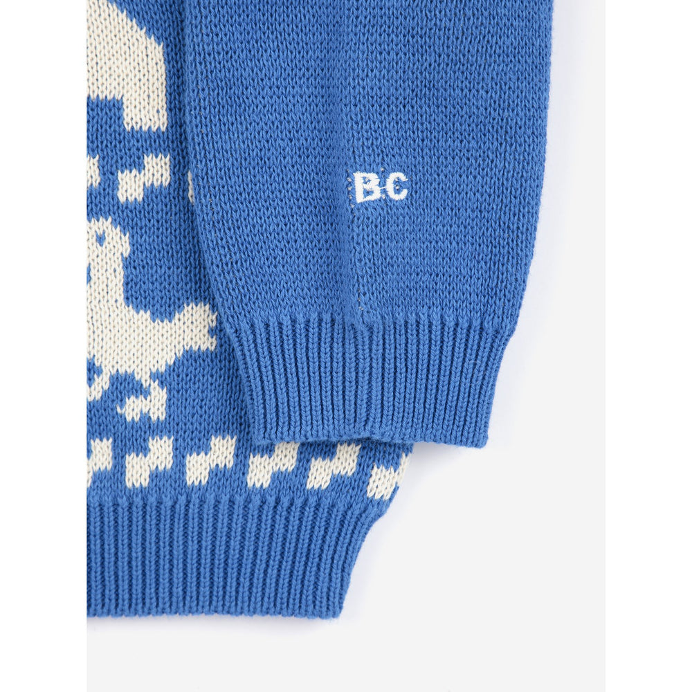 Køb Bobo Choses Blue Farm Jaquard Jumper