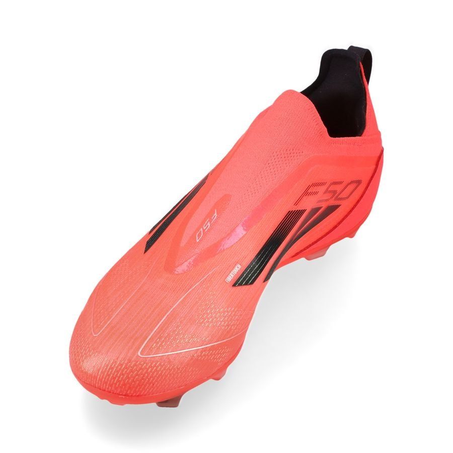 adidas F50 Pro Laceless FG Vivid Horizon - Turbo/Aurora Black/Argenté Enfant