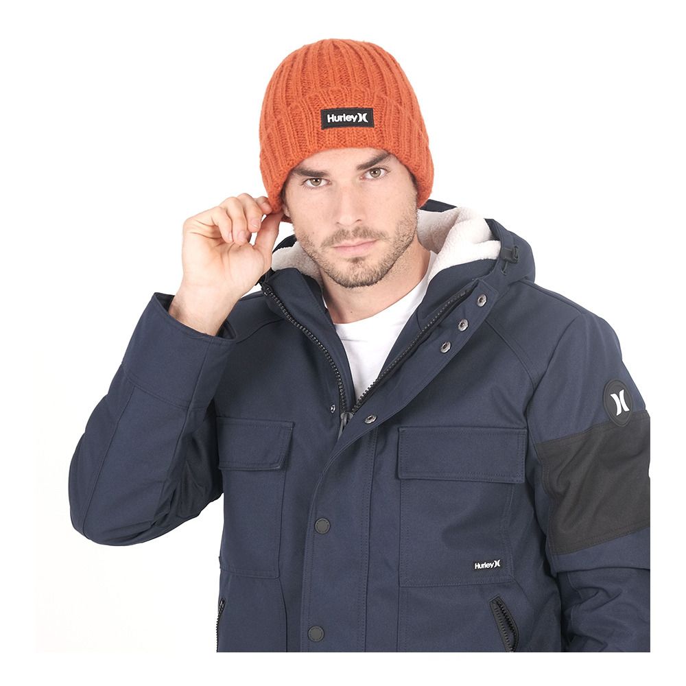 Hurley SQUAW BEANIE - Bonnet Homme claystone red