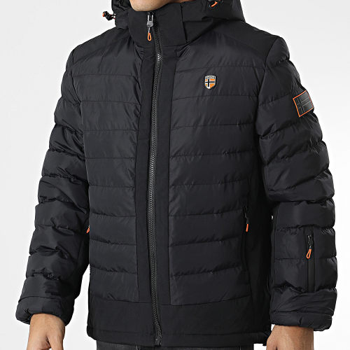 Doudoune Capuche Aurelien Noir