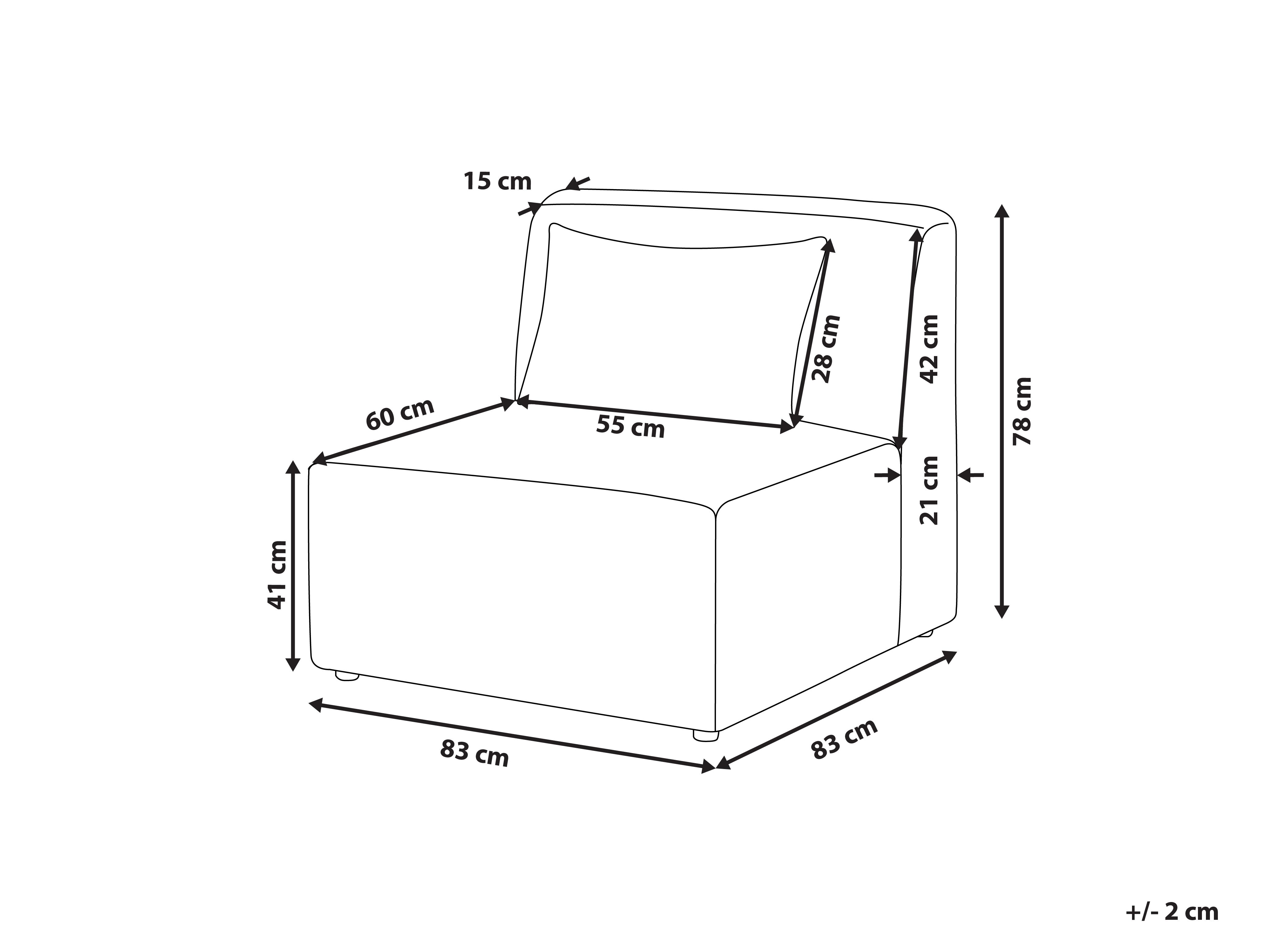 Zitmodule LEMVIG Corduroy Gebroken wit