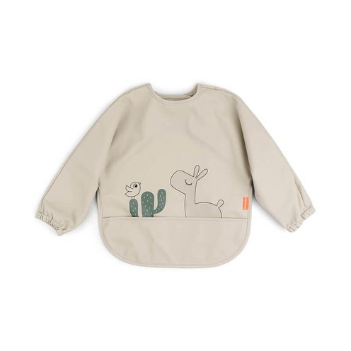 Bavoir manches avec poche 6-18 mois Lalee Sable - DONE BY DEER