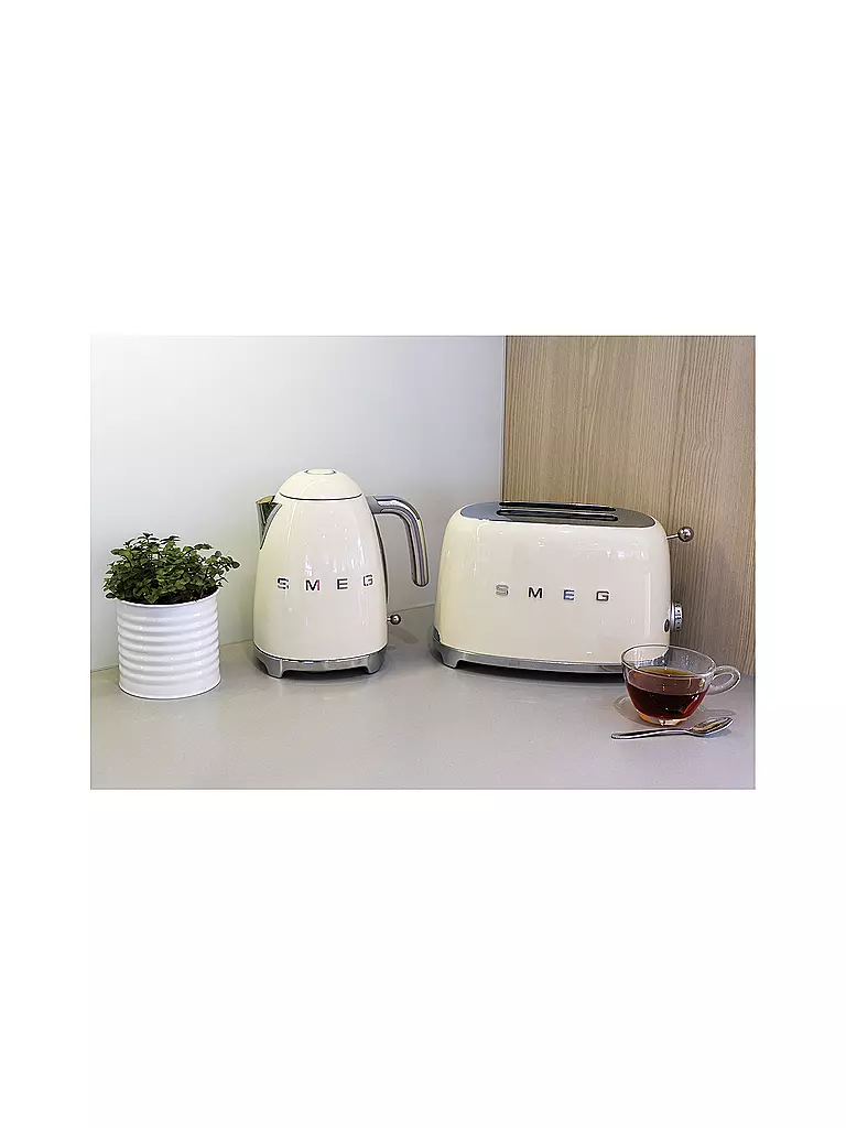 SMEG 2 Schlitz Toaster 50‘s Retro Style Creme TSF01CREU creme