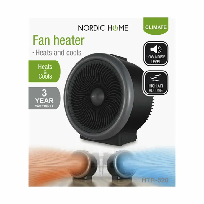 NORDIC HOME Varmeblæser/køleventilator