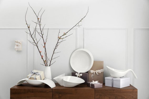 Villeroy & Boch Servierplatte NEW MOON Ø 36,8 cm weiß