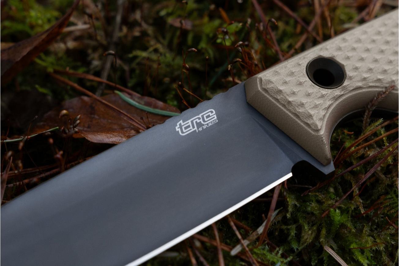 TRC Knives South Pole Limited Run DLC Elmax, Coyote Brown G10, Knivesandtools Exclusive, survivalmes