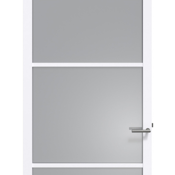 Arne & Bodil binnendeur ABE101 rook glas - extra wit afgelakt