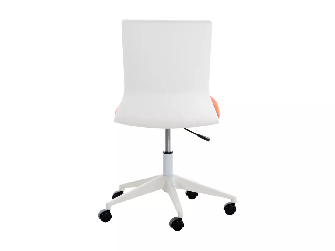 Chaise de bureau - Similicuir & Plastique - Orange - Apolda