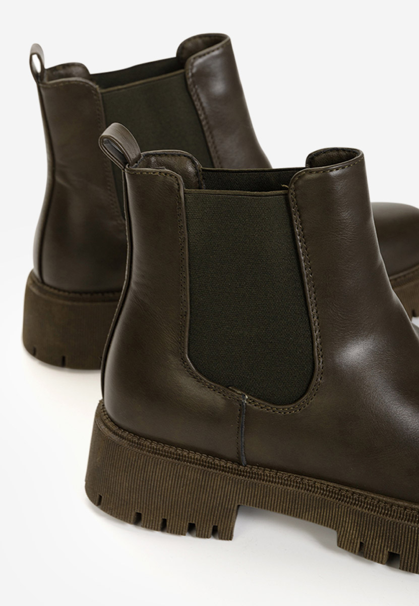 Bottines femme vert Stellia