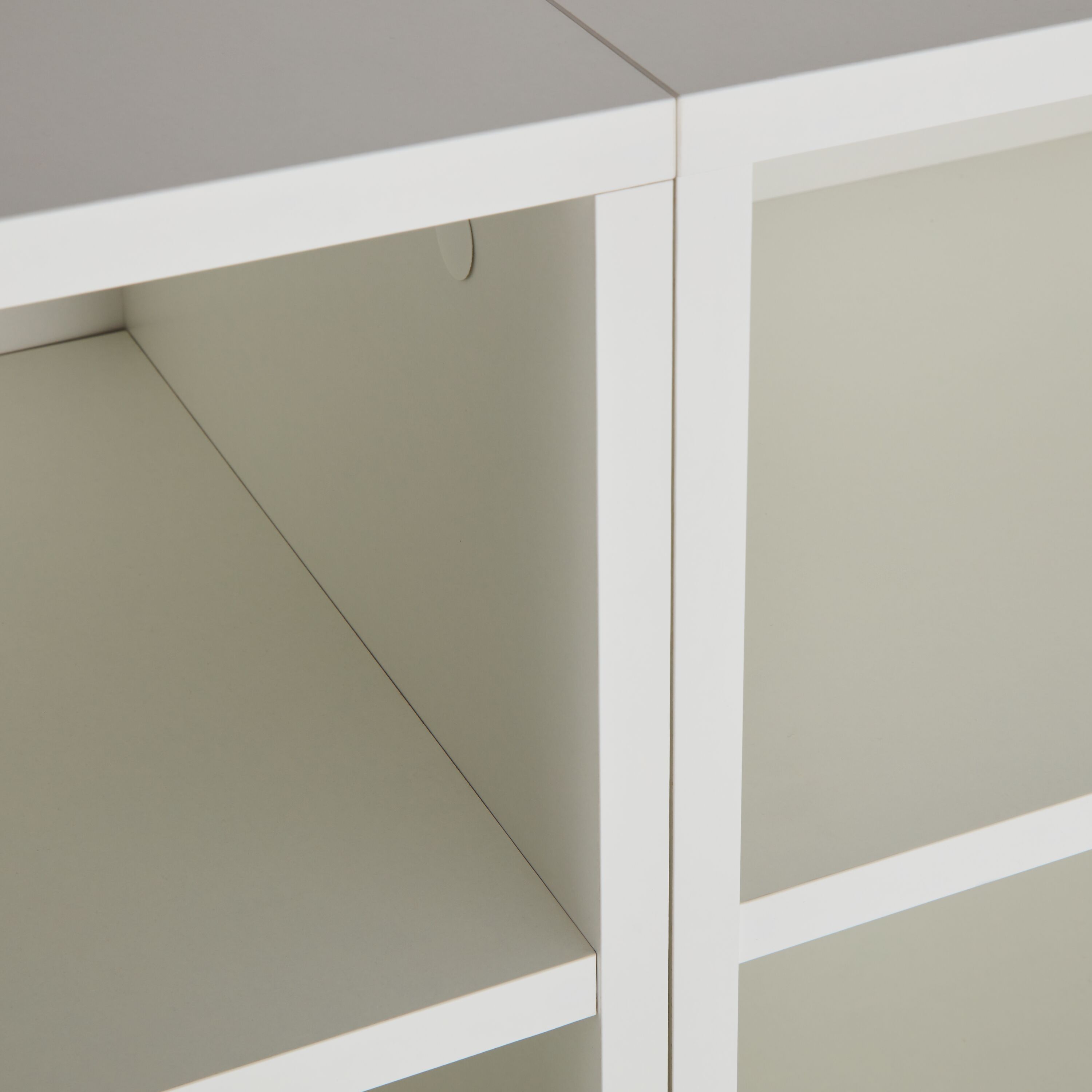FINJA Highboard - Grau / Weiss / B: 160.0 cm x T: 36.0 cm x H: 123.0 cm