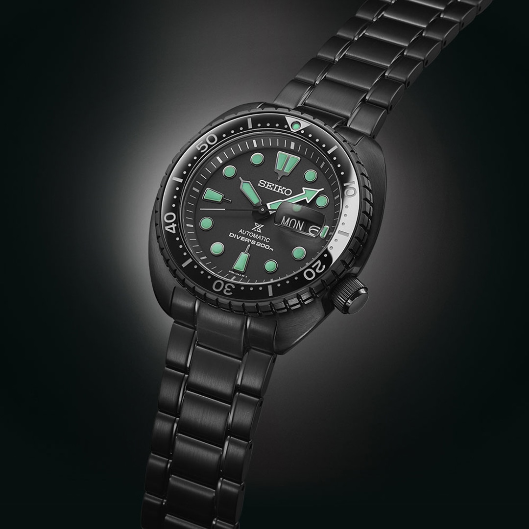 Seiko Prospex Black Series Night Vision Turtle Diver