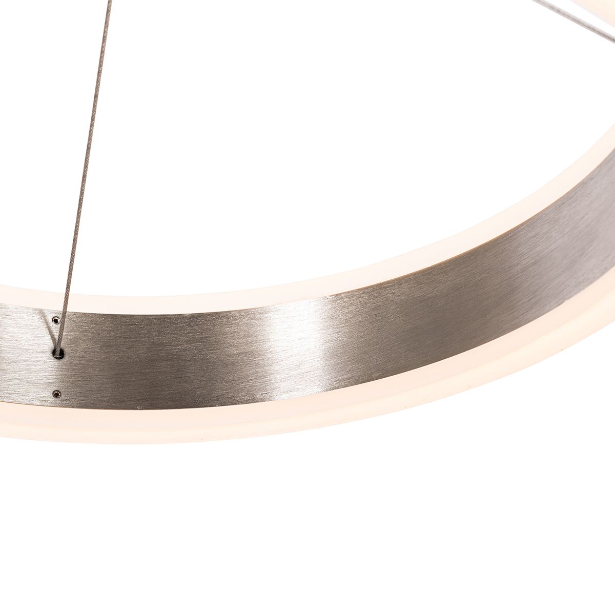 Hanglamp staal langwerpig incl. LED 3-staps dimbaar 3-lichts - Lyani