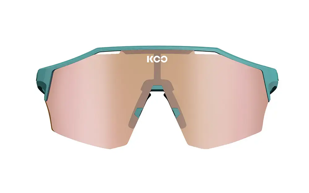 KOO ALIBI Sport Zonnebril Mat Blauw met Copper Mirror Lens