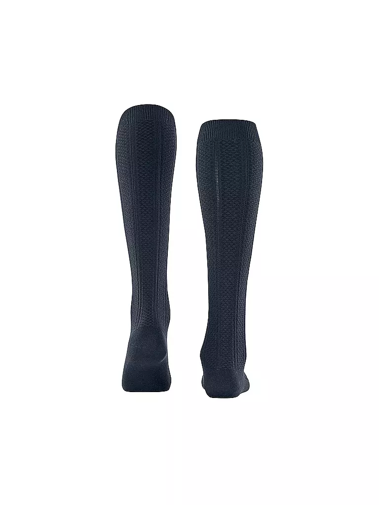 FALKE Kniestrümpfe NEEDLEPOINT space blue blau