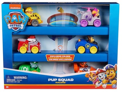Paw Patrol Pup Squad Racerbil 6-Pakk